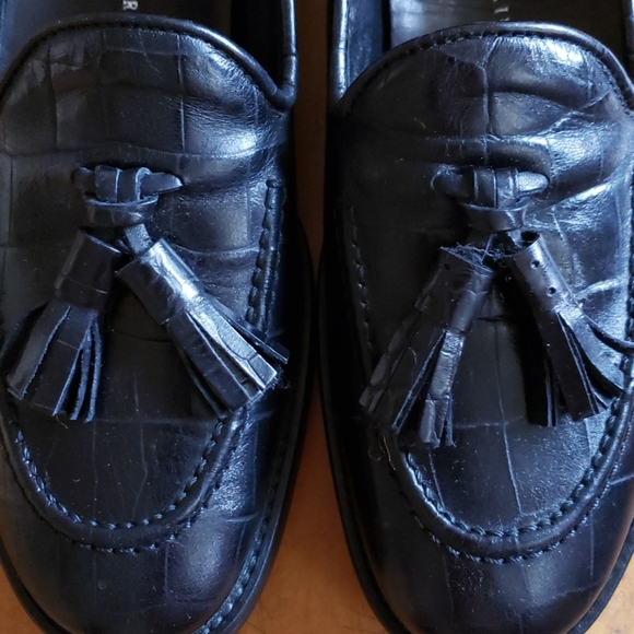 Leonardo Principi Loafers in Black Crocodile - Picture 3 of 9